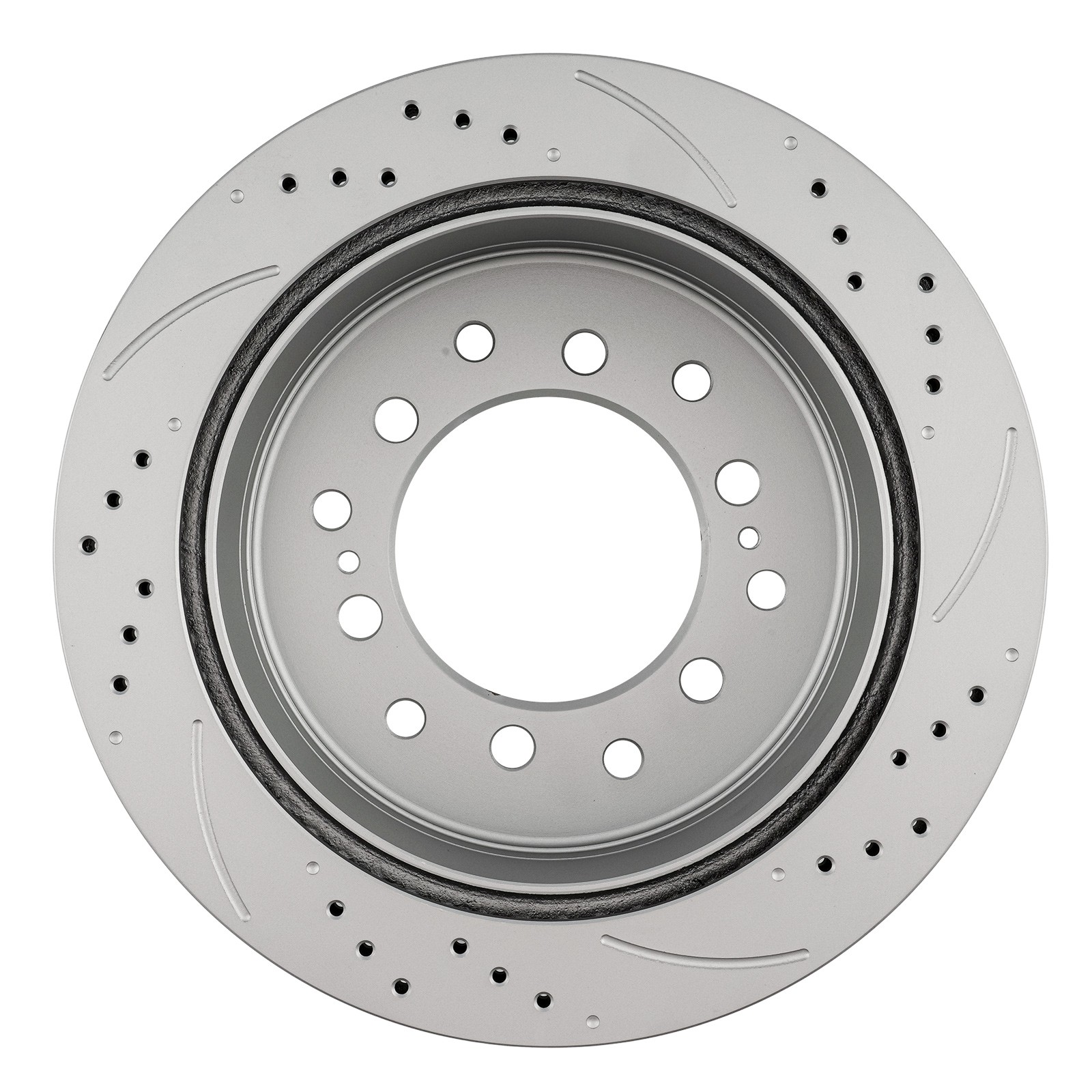 2x Rear Drilled Slotted Brake Rotors For Toyota Sequoia 01-07 FJ Cruiser 07-09