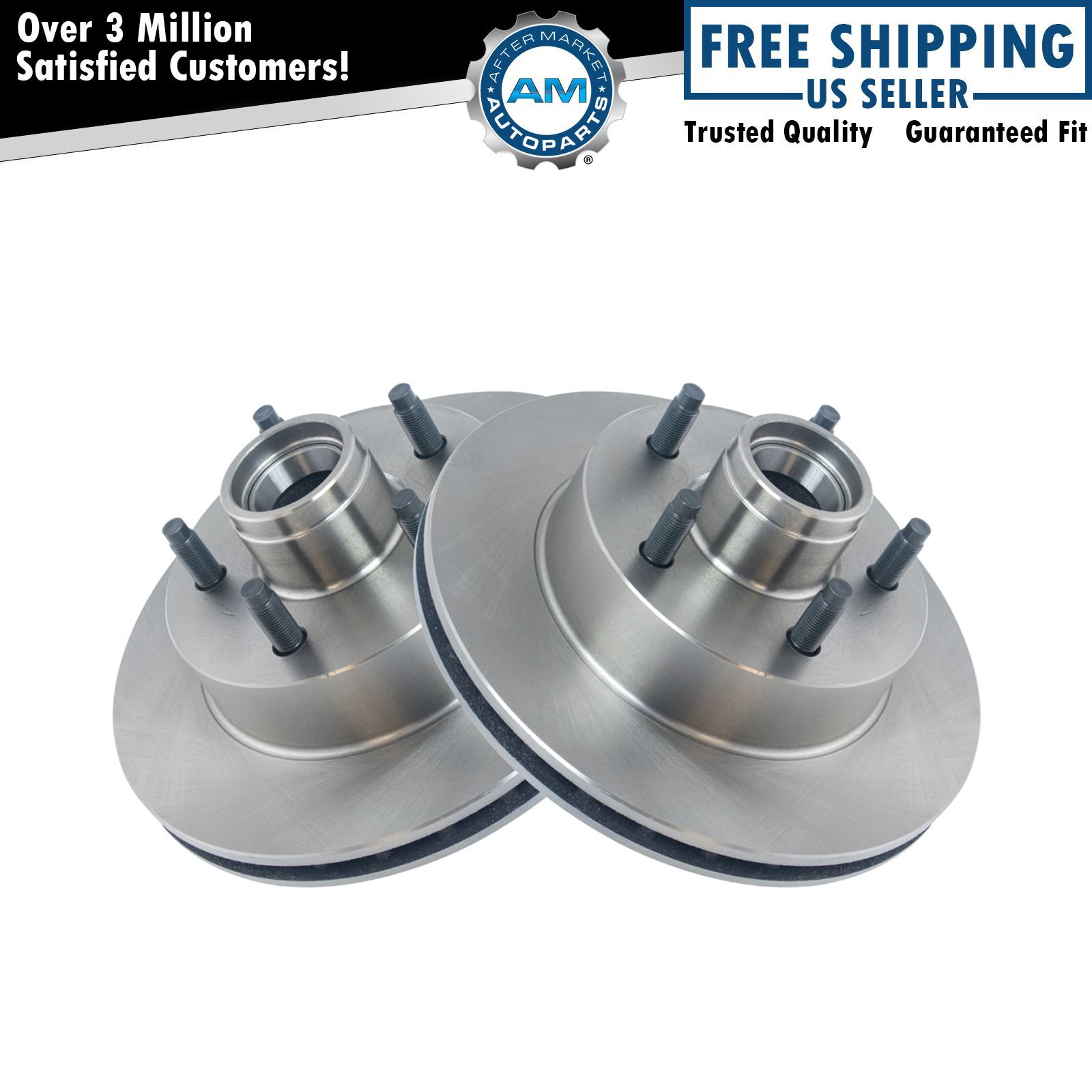 Front Disc Brake Rotor Pair Set of 2 for Mazda Ford Truck New