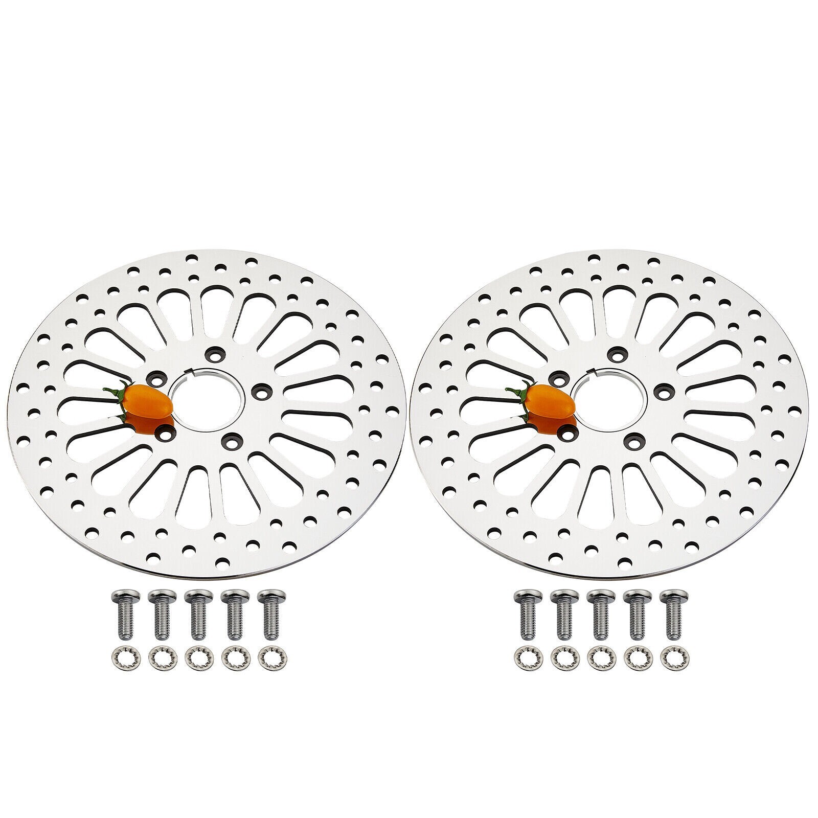 11.5″ ( Front & Rear ) Brake Rotors Mirror Polished For Harley Touring Dyna