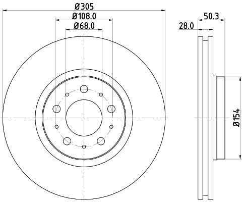 DON Front Externally Vented Discs & Brake Pads Braking Service Kit For Volvo V70