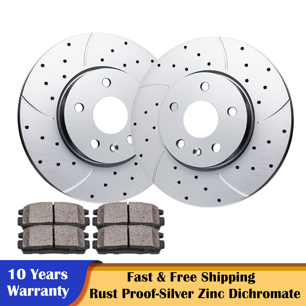 12.65” Front Brake Rotors and Pads Brakes Kits for Chevy Equinox Impala MALIBU