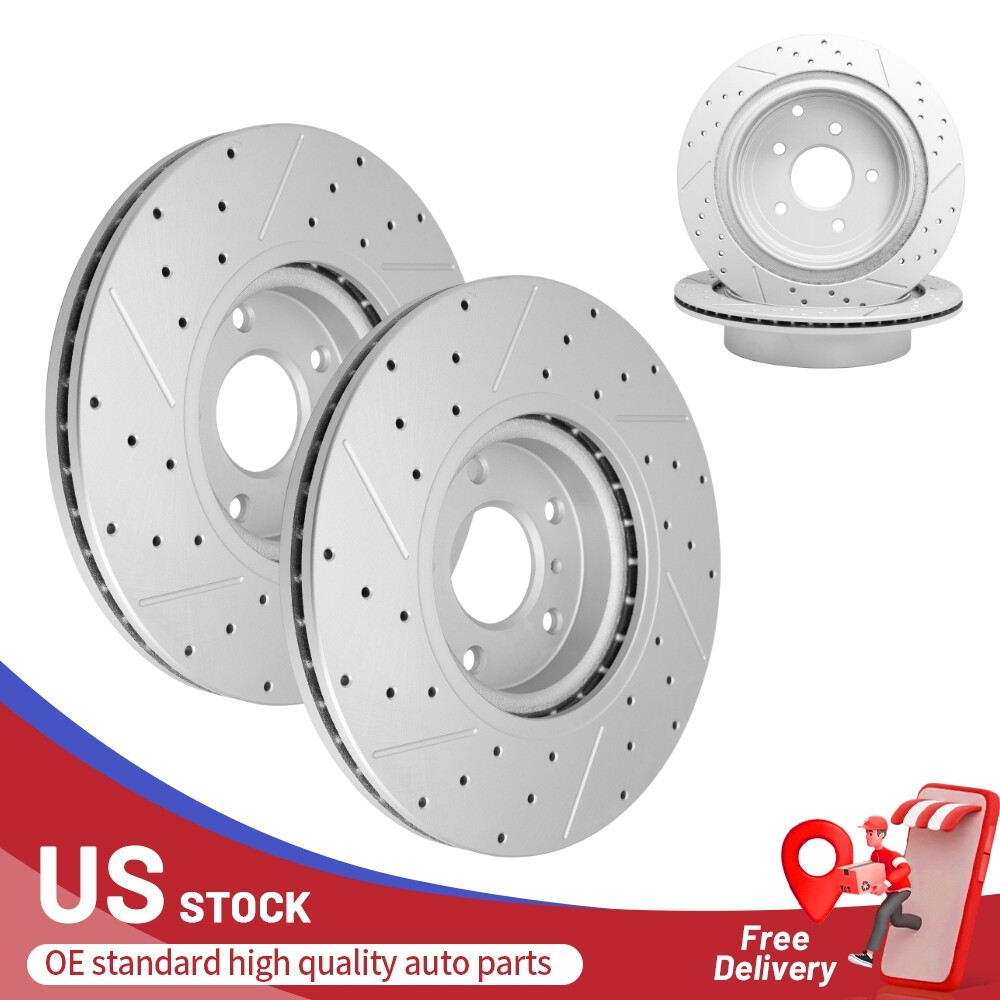 Front & Rear Disc Brake Rotors For Nissan Murano INFINITI QX70 M37 Q70 M56 M35h