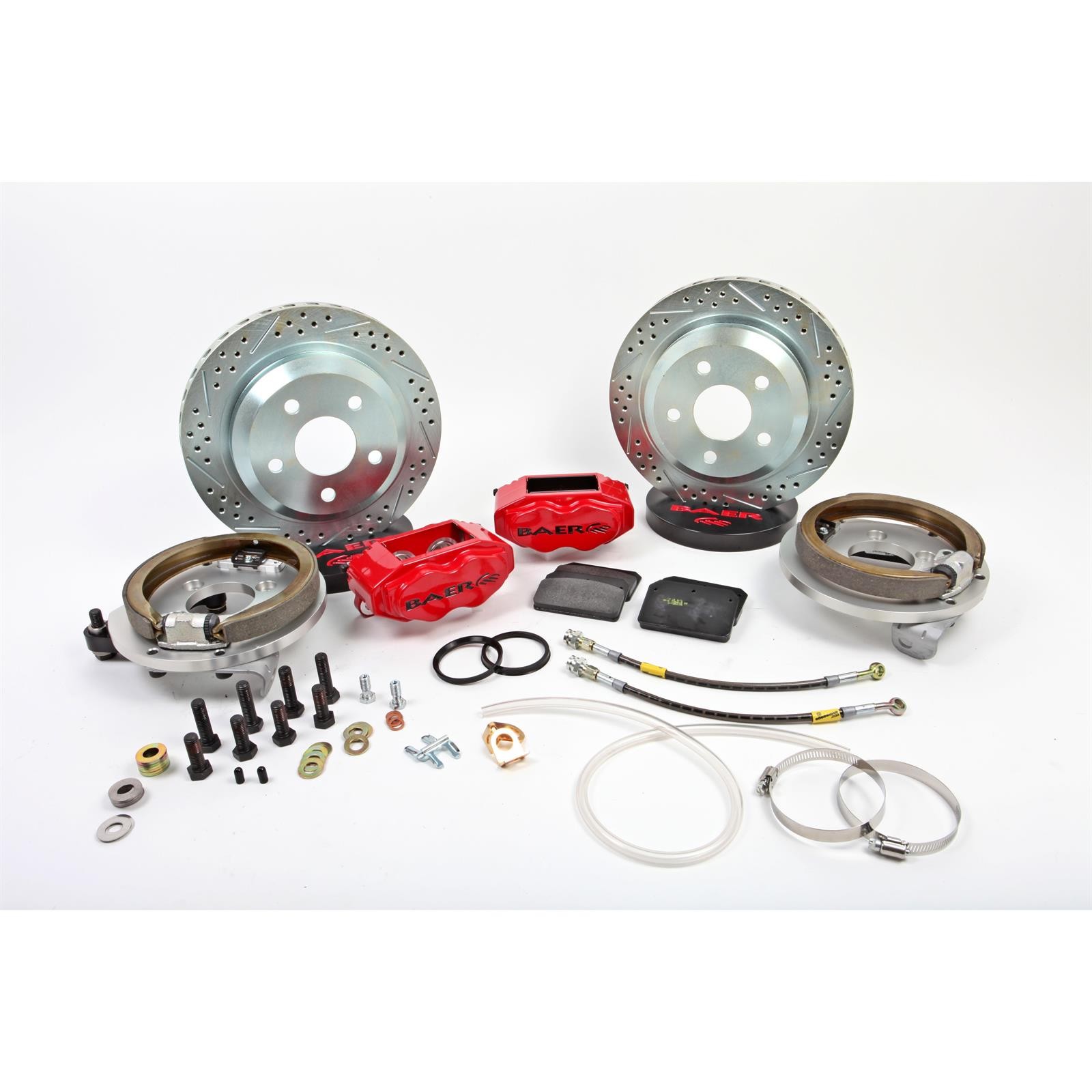 Baer Brakes 4302389R 12″ SS4 Rear Brake Kit, Red, SDZ
