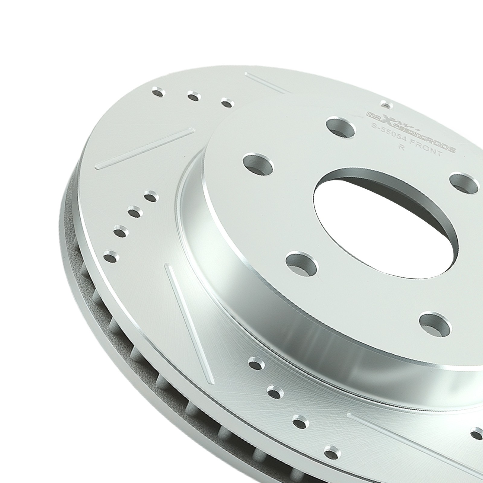 Front Drilled and Slotted Disc Brake Rotors for Chevrolet Tahoe 2000-06 S-55054