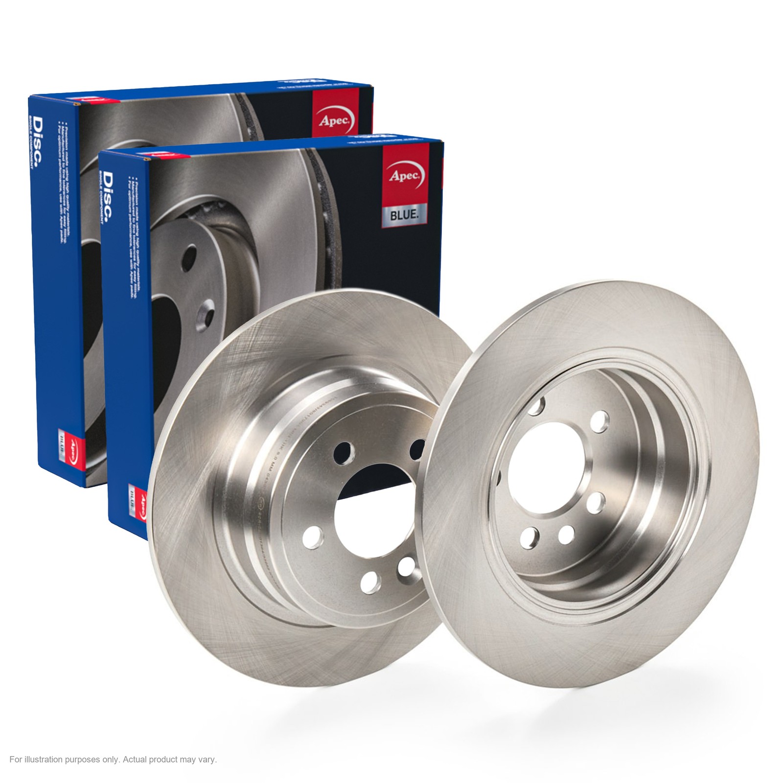 2X APEC Rear Brake Discs for ROVER 75 1999-2005 280mm Solid SDK6155