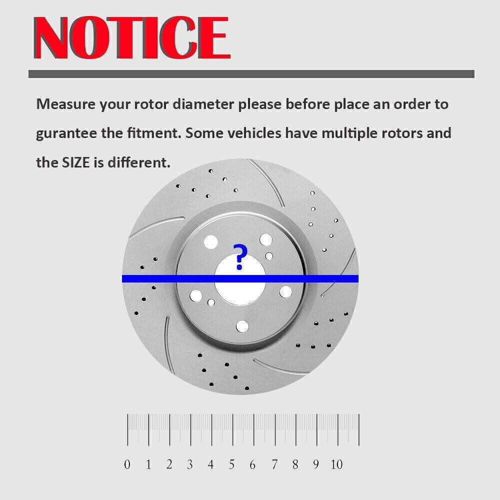 For 2011-18 Dodge Durango Grand Cherokee 330mm Front and Rear Rotors Brake Pads