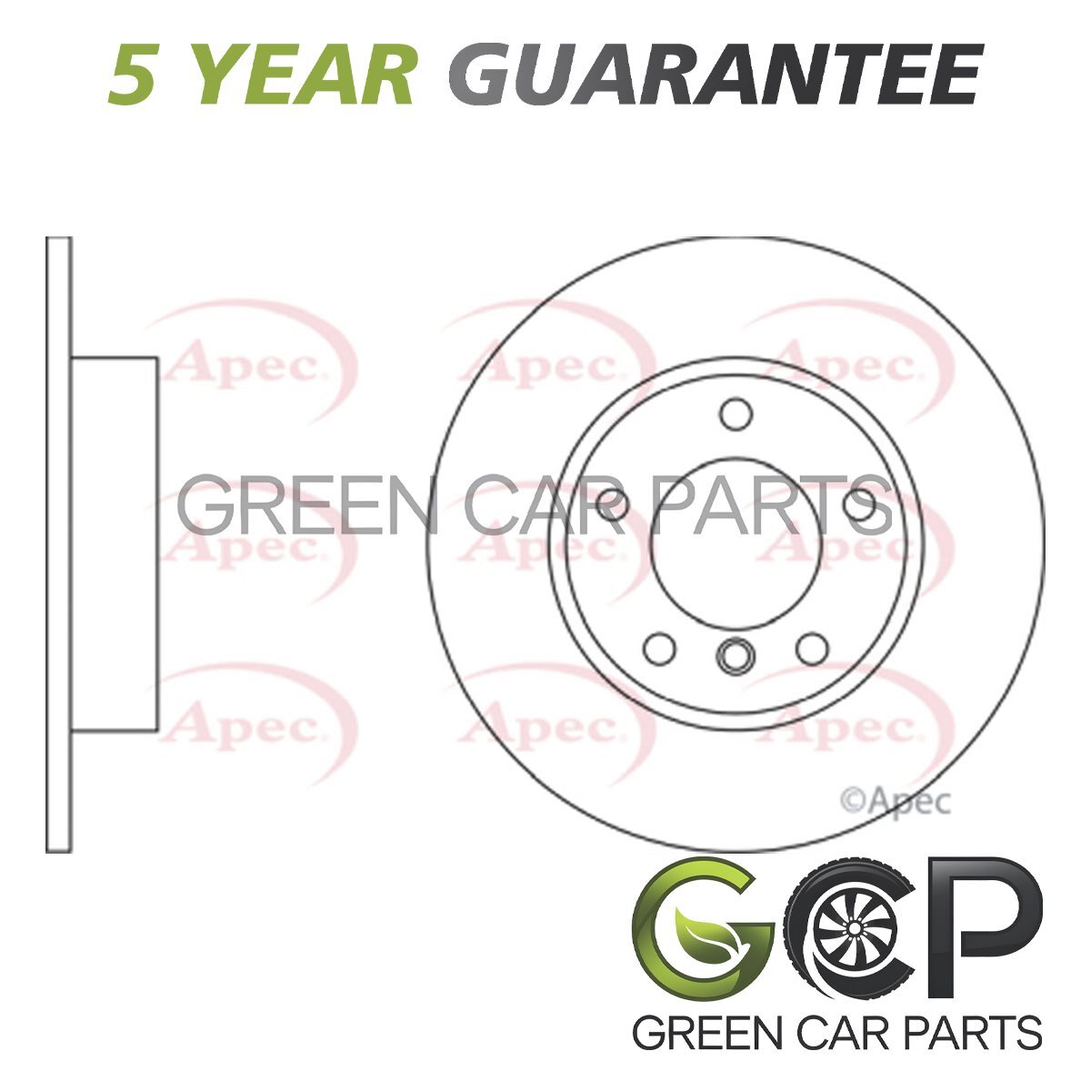 Brake Disc Front GCP Fits BMW 3 Series 1991-2000 Z3 1997-2003 34116757751