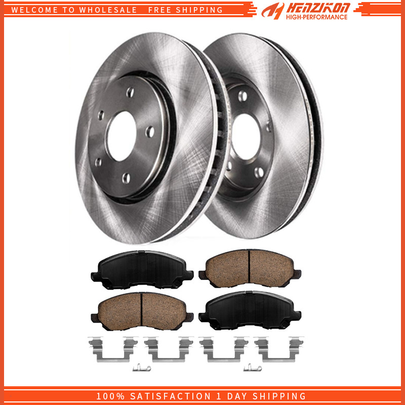 Front Brake Disc Rotors + Brake Pads for 2007-2017 JEEP COMPASS PATRIOT OE Spec