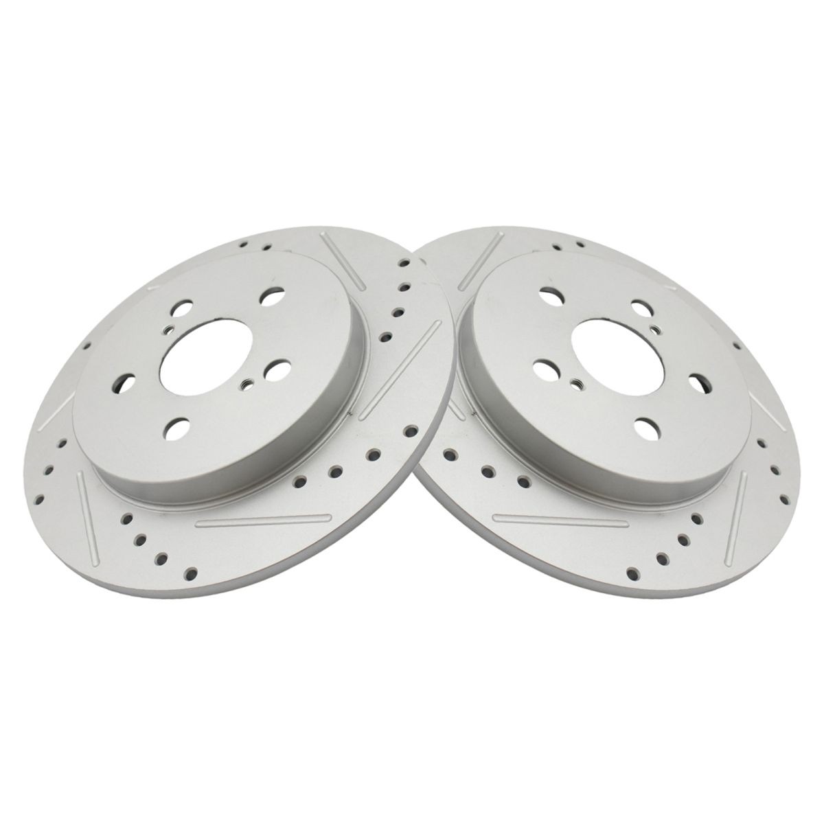TRQ Rear Posi Ceramic Pads & Performance Rotor Kit for Vibe Corolla Matrix New