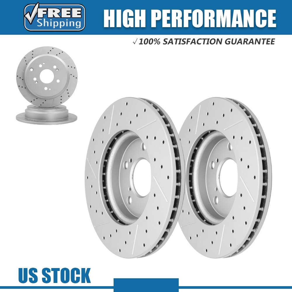 4PCS Front & Rear Disc Brake Rotors for 2005 2006 2007 2008 – 2010 Honda Odyssey