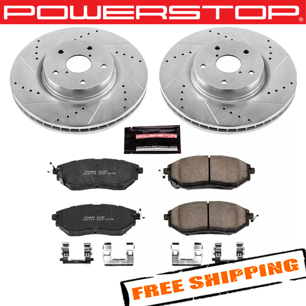 Power Stop K4603 1-Click Z23 Evolution Sport Brake Kit for 15-19 Subaru WRX