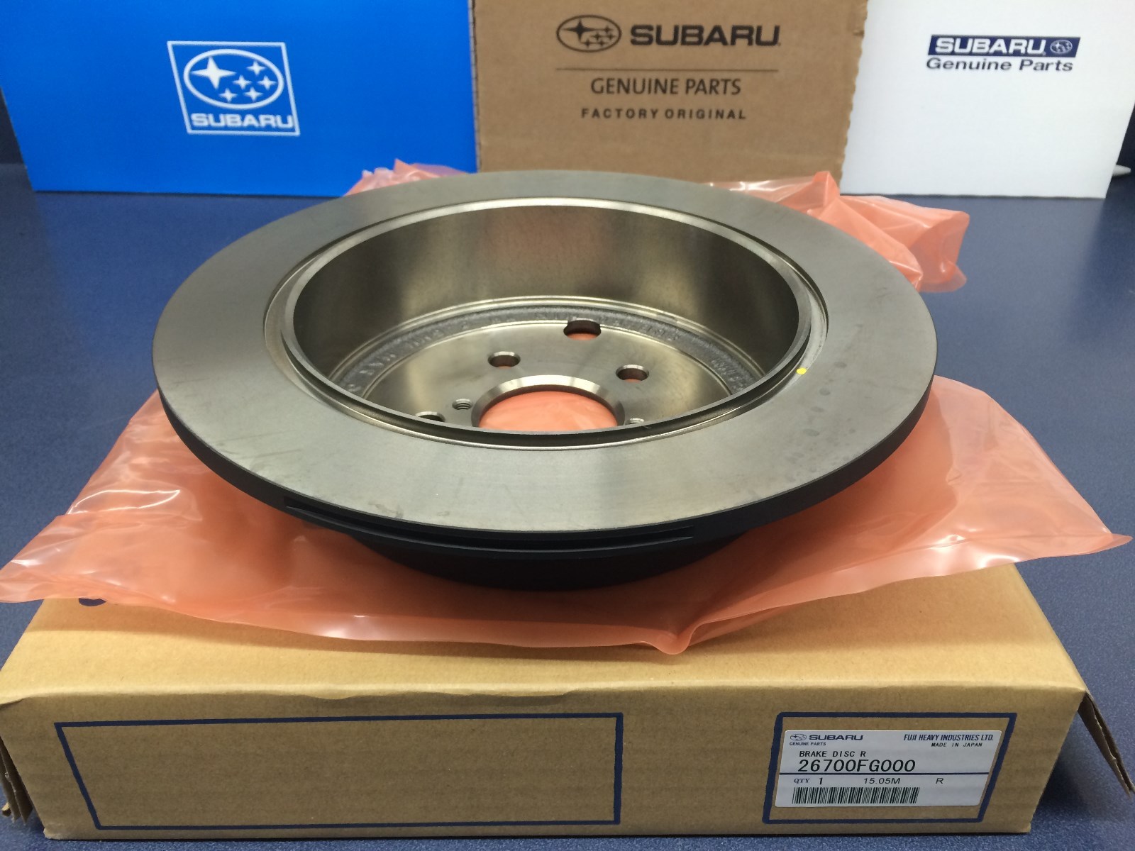 Genuine OEM Subaru Rear Brake Rotor 2008-2015 WRX Forester Impreza Legacy Brz OB