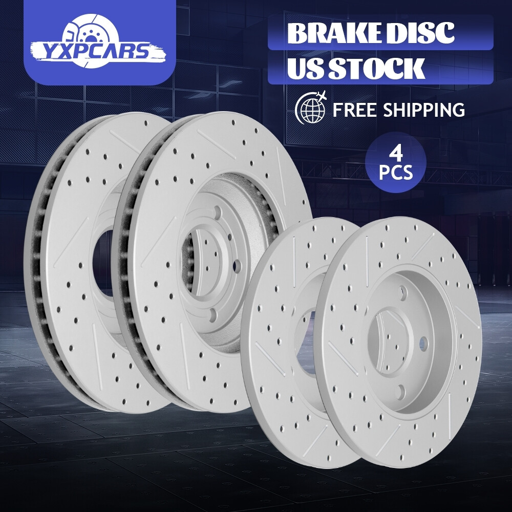 4Pcs Front & Rear Disc Brake Rotors For 2011 – 2016 Chevy Impala