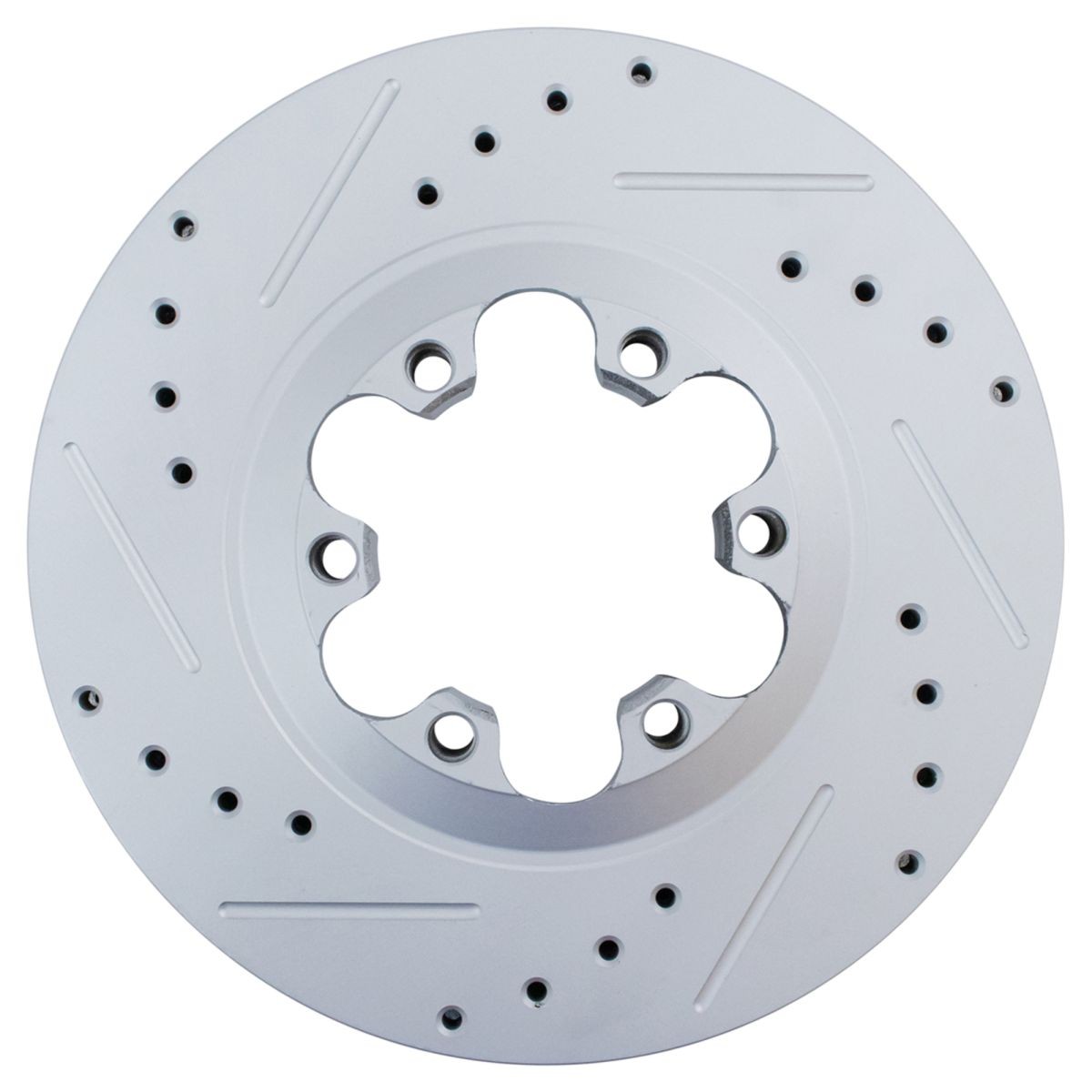 Performance Disc Brake Rotor Drilled & Slotted Front G-Coated Pair