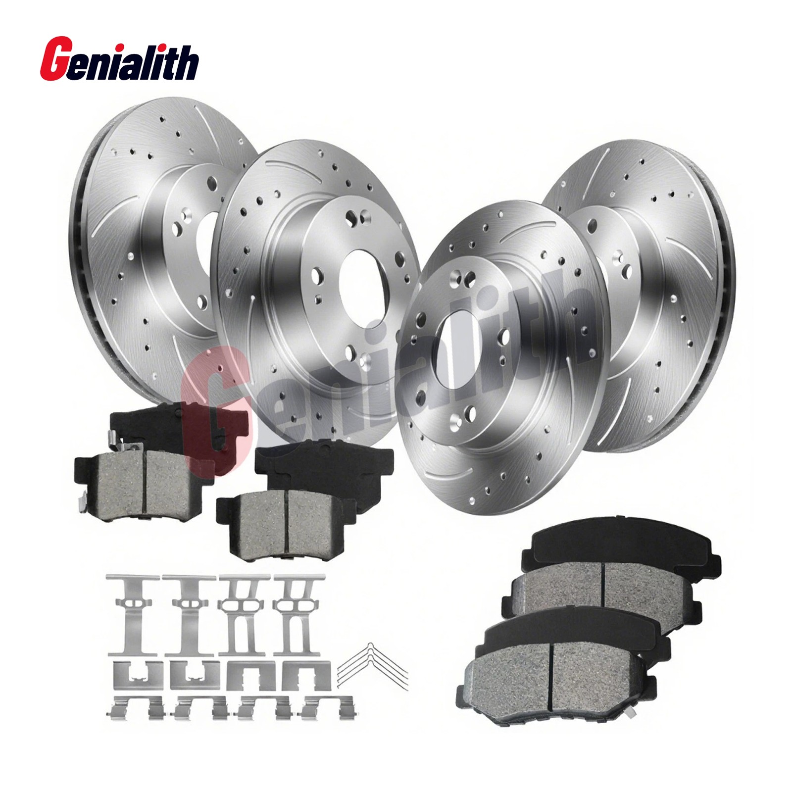 Front and Rear Brake Pad Rotor Kit for 2014 – 2015 Acura ILX Honda Civic