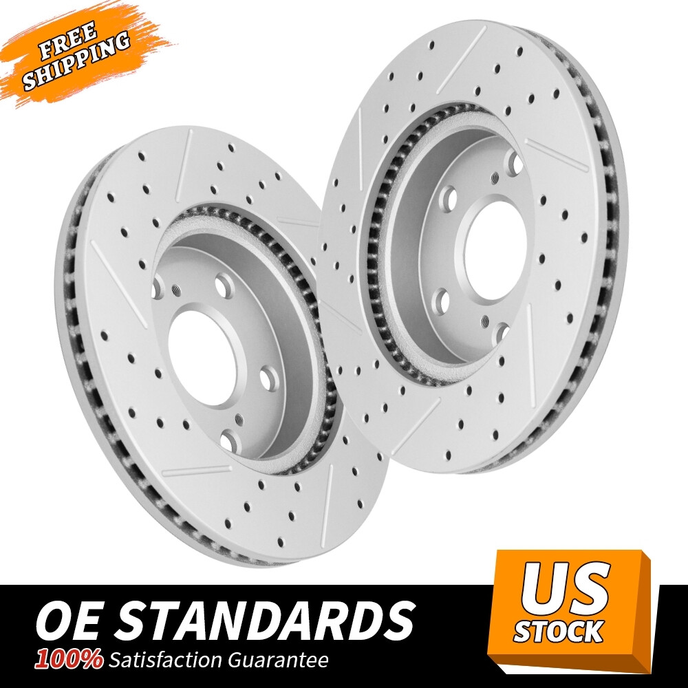 275mm Front Drilled Brake Rotors for 2012-2018 Scion XB Toyota Prius-V RAV4