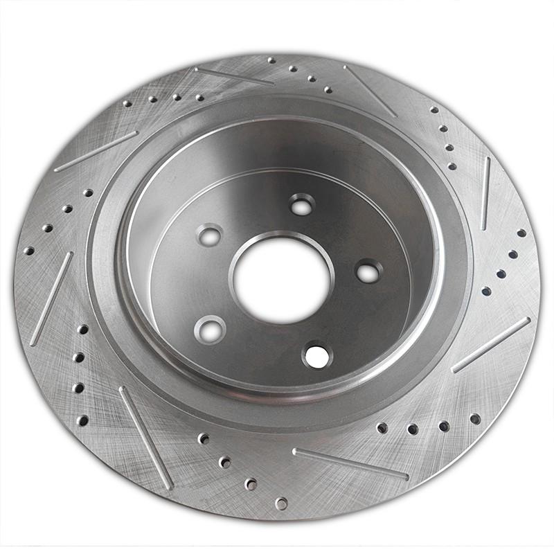 2X Rear Drilled + Slotted Brake Rotors For Chrysler Aspen Dodge Ram 1500 Durango