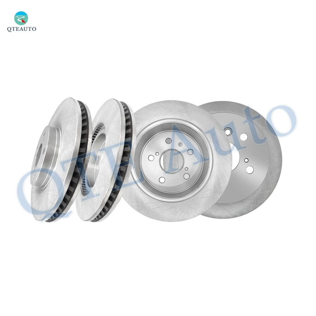 Set of 4 Front-Rear Disc Brake Rotors For 2012-2017 Toyota Camry