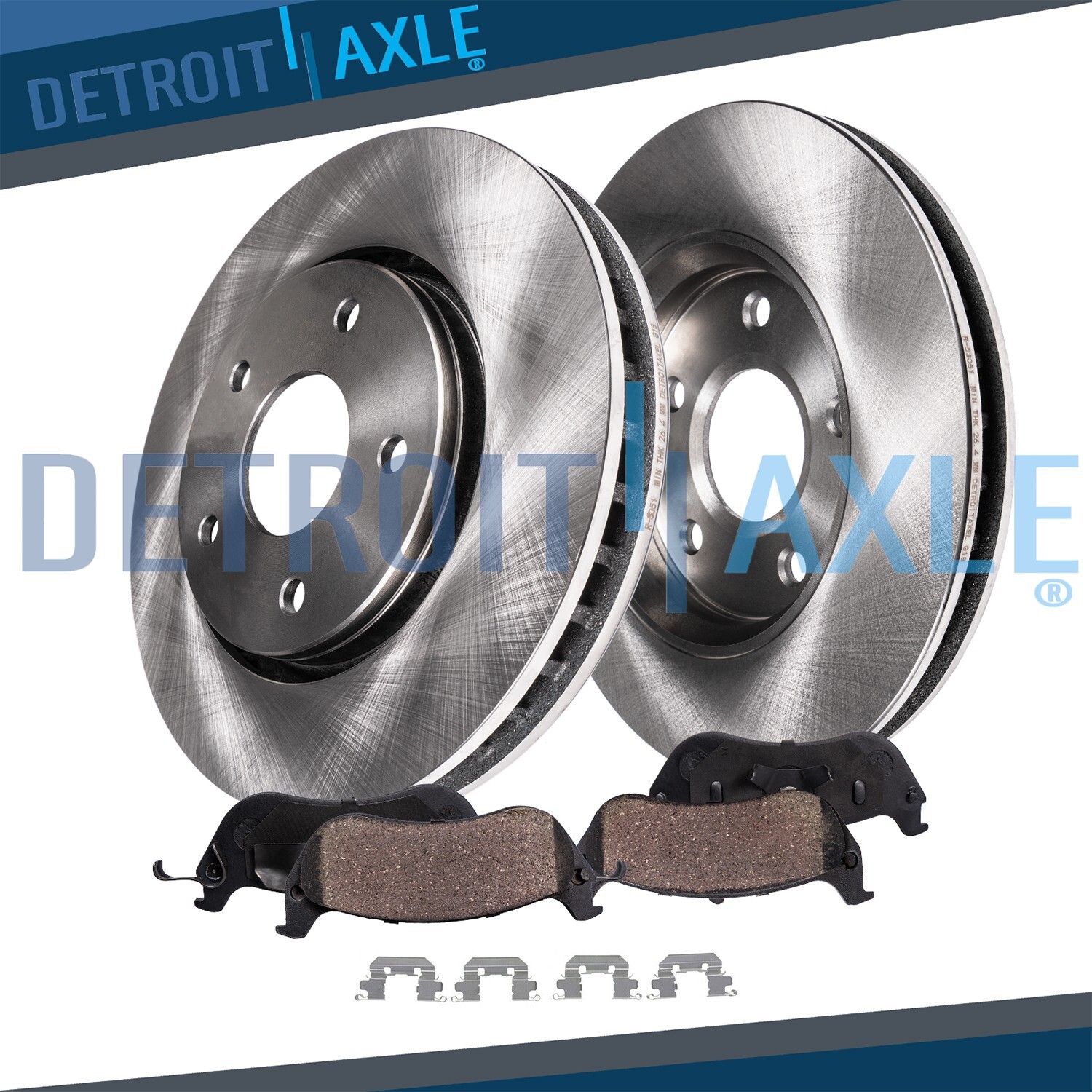 AWD Front Disc Brake Rotors + Brake Pads for 2007 – 2016 Honda CR-V Crosstour