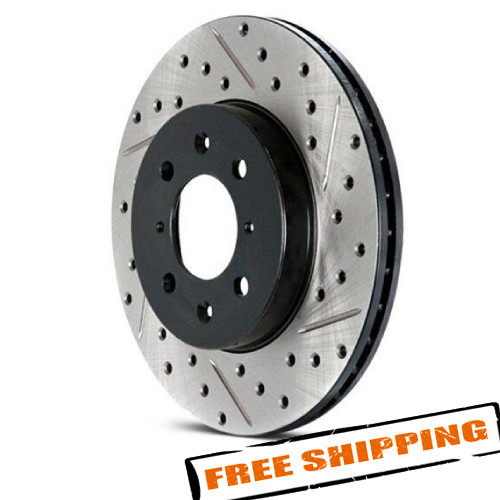 StopTech Sport Drilled & Slotted 1-Piece Rear Brake Rotor for 03-06 Lancer