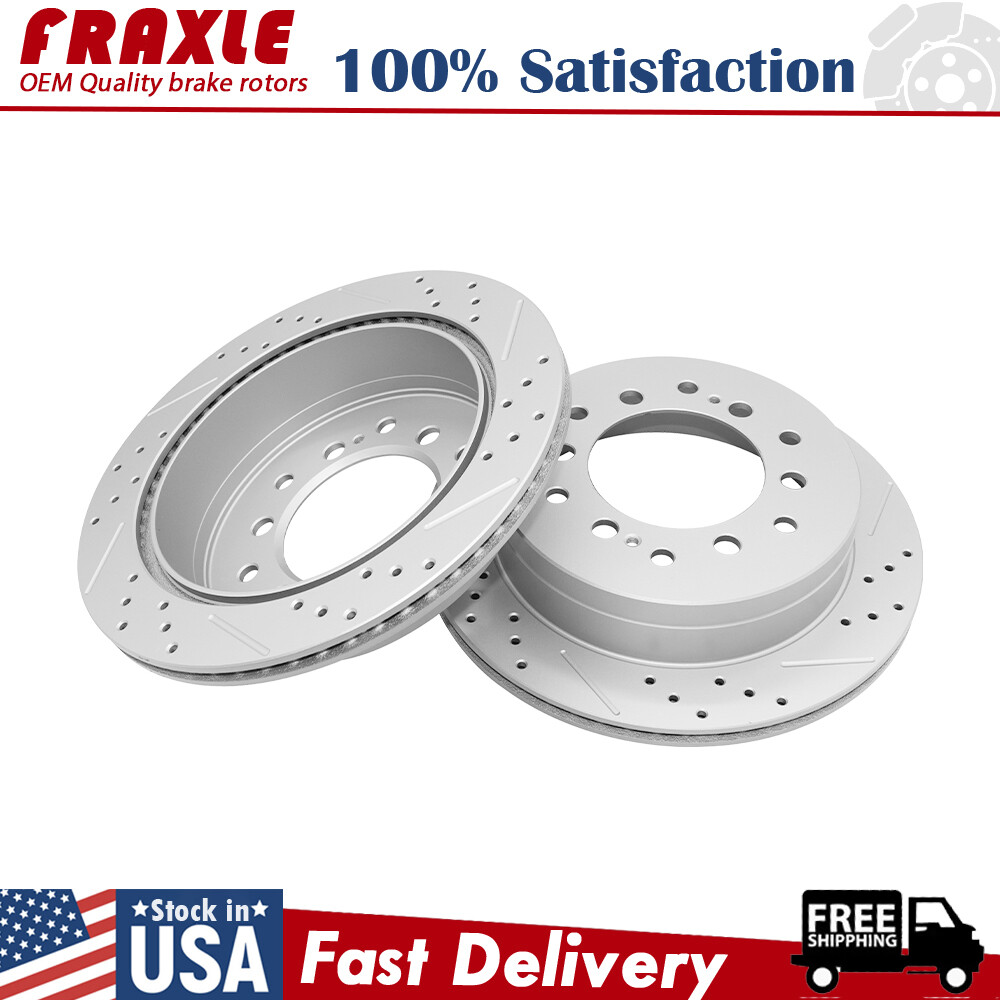 312mm Rear Disc Brake Rotors For Lexus GX470 Toyota 4Runner Sequoia FJ Cruiser