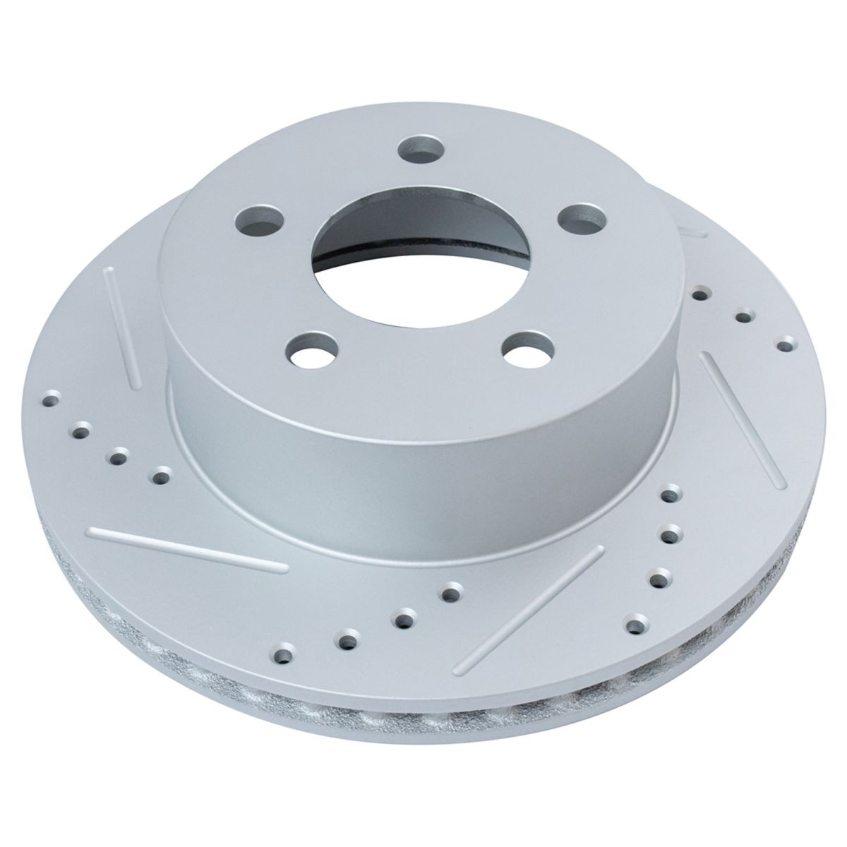 Performance Drilled Slotted Brake Rotor & Metallic Pad Front & Rear Kit