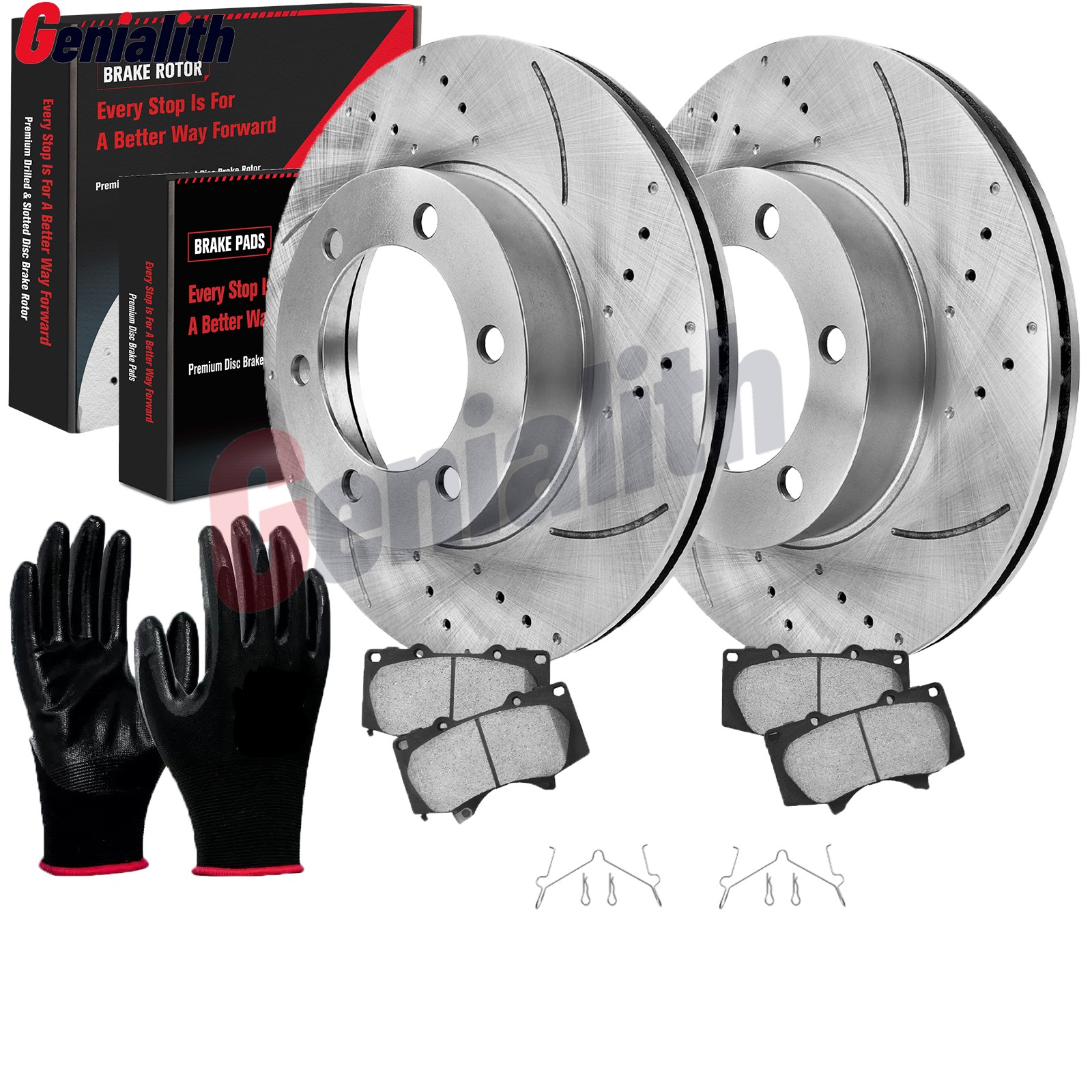 For Toyota Tundra 2000 2001-2006 Front Disc Rotors + Ceramic Brake Pads Kits