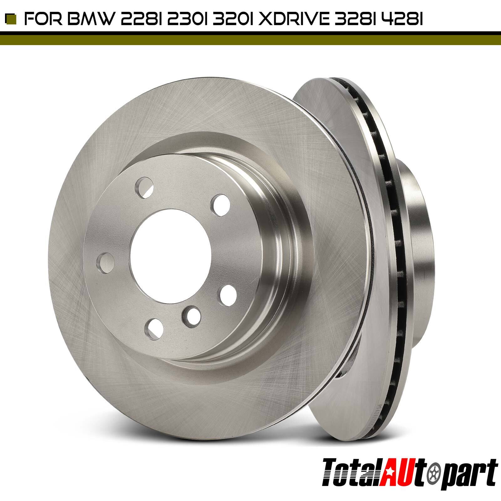 2Pcs Disc Brake Rotors for BMW 228i 230i 320i xDrive 428i Gran Coupe 300mm Rear
