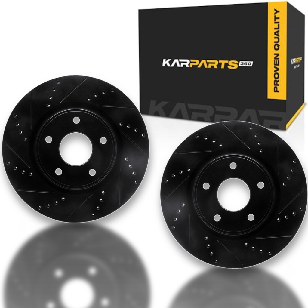 For Chrysler Grand Caravan 2021 2022 2023 Rotor Set Front | Drilled And Slotted