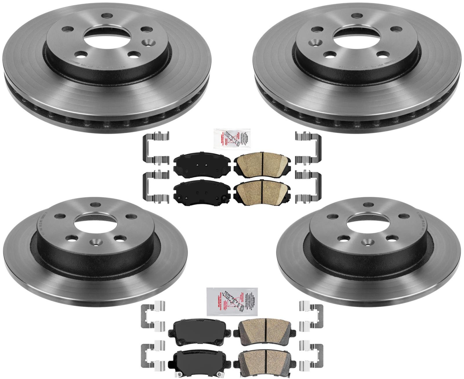 Performance Carbon Disc Brake Rotor Ceramic Pads Fits Buick Regal 11-17 W/ 296MM