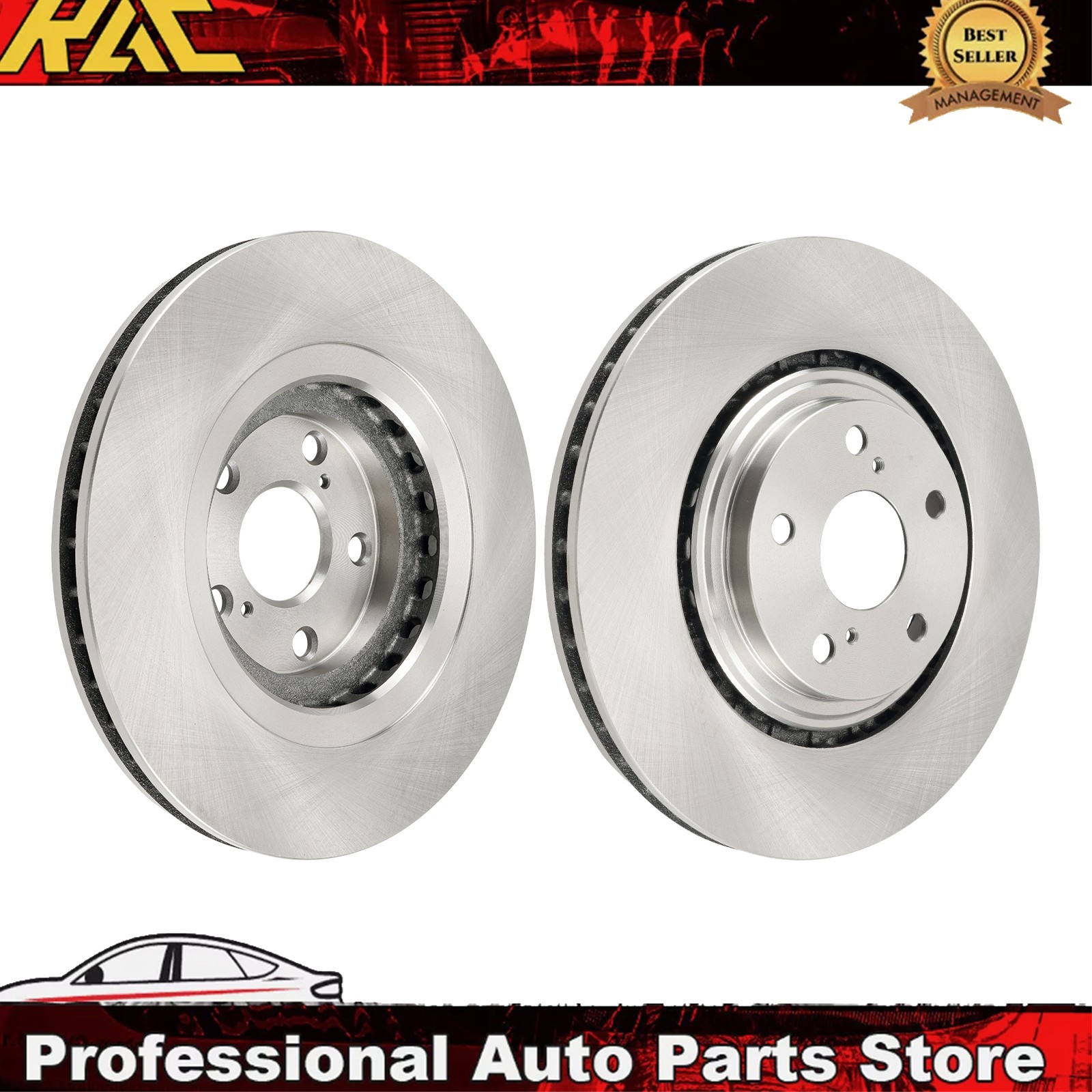 2x Front Brake Rotors 328mm For 2011-20 Toyota Sienna 2010-15 Lexus RX350 31511