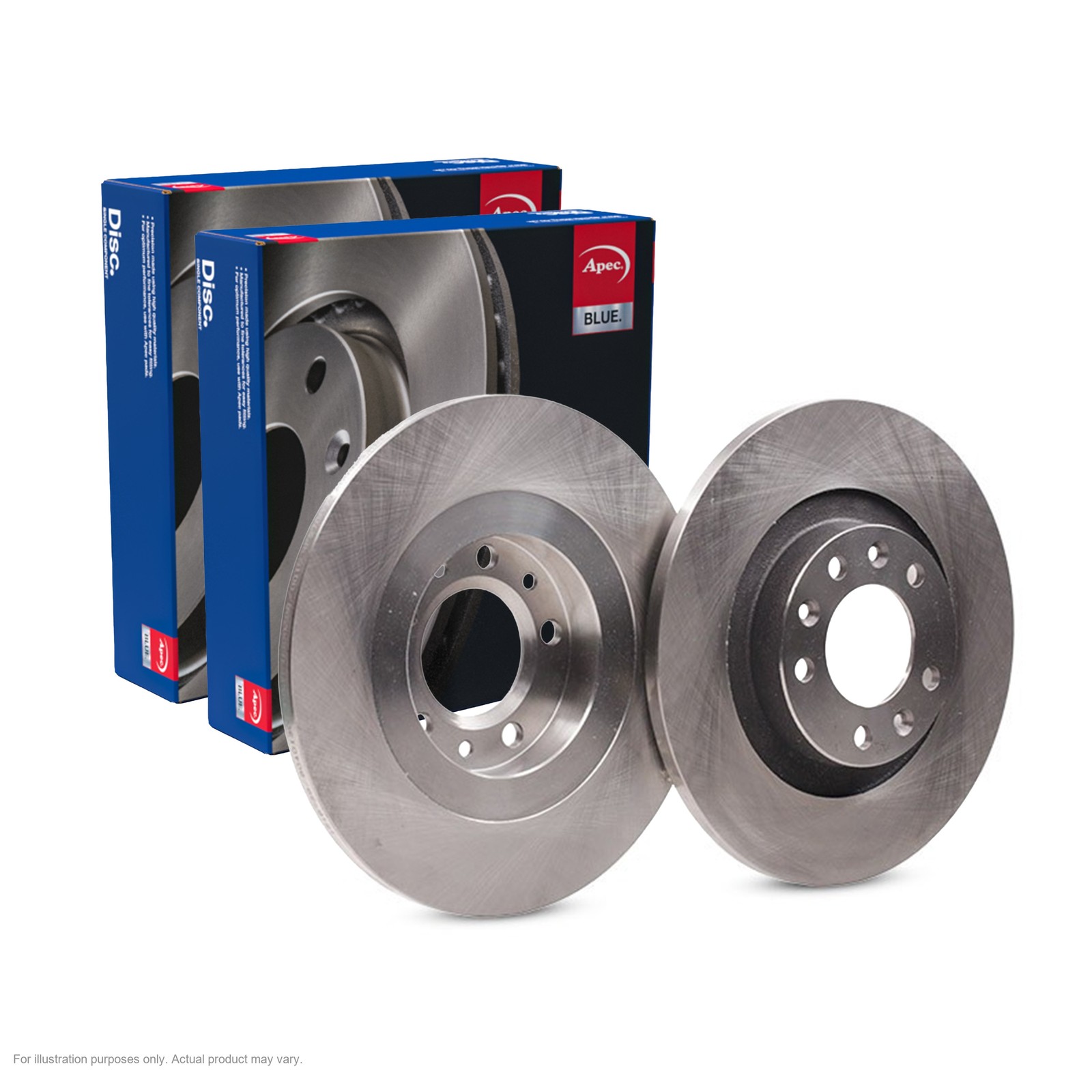 2x APEC Rear Brake Discs For CITROËN C5 X (ND_, NC_) Hyb 133kW/181HP/1598cc