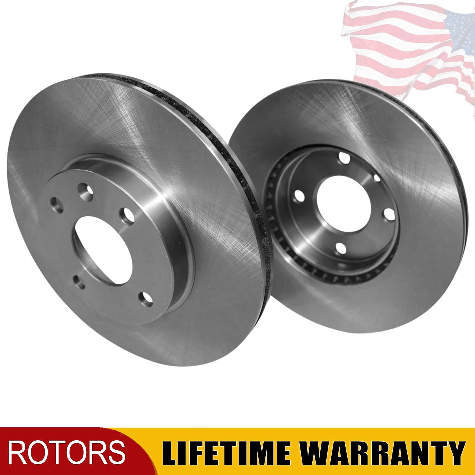 2Pcs 256mm Front Disc Brake Rotors for Chevrolet Spark 2016 2017 2018 2019-2022