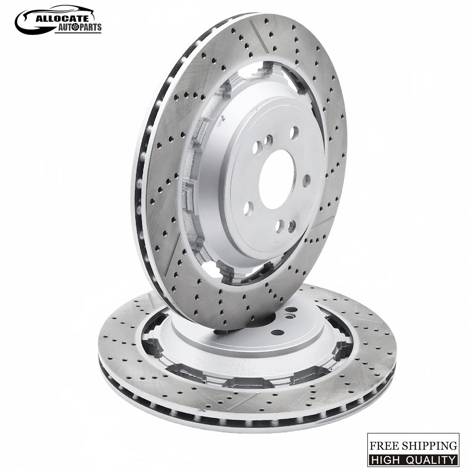 For Mercedes-benz S63 S65 W560 S650 AMG 2X Rear Brake Rotors A2224232012