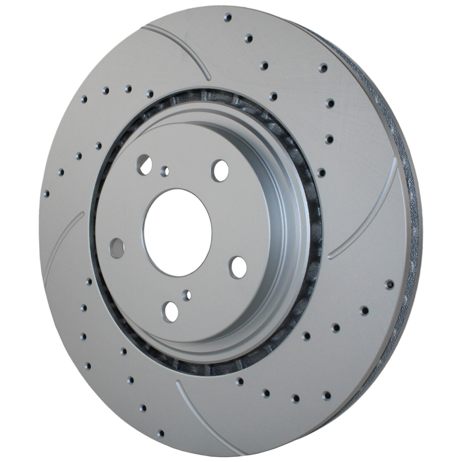 Bison Performance Pair 2 Front Drilled Coat 328mm Brake Rotors for Lexus Toyota