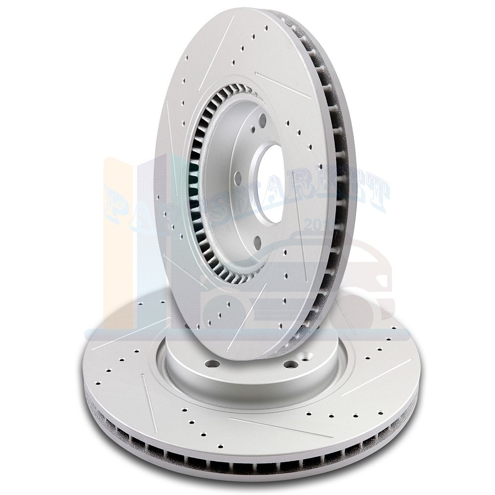 2X Front Discs Brake Rotors For 2006 2007 2008 2009 -2013 Sonata G3000 Casting