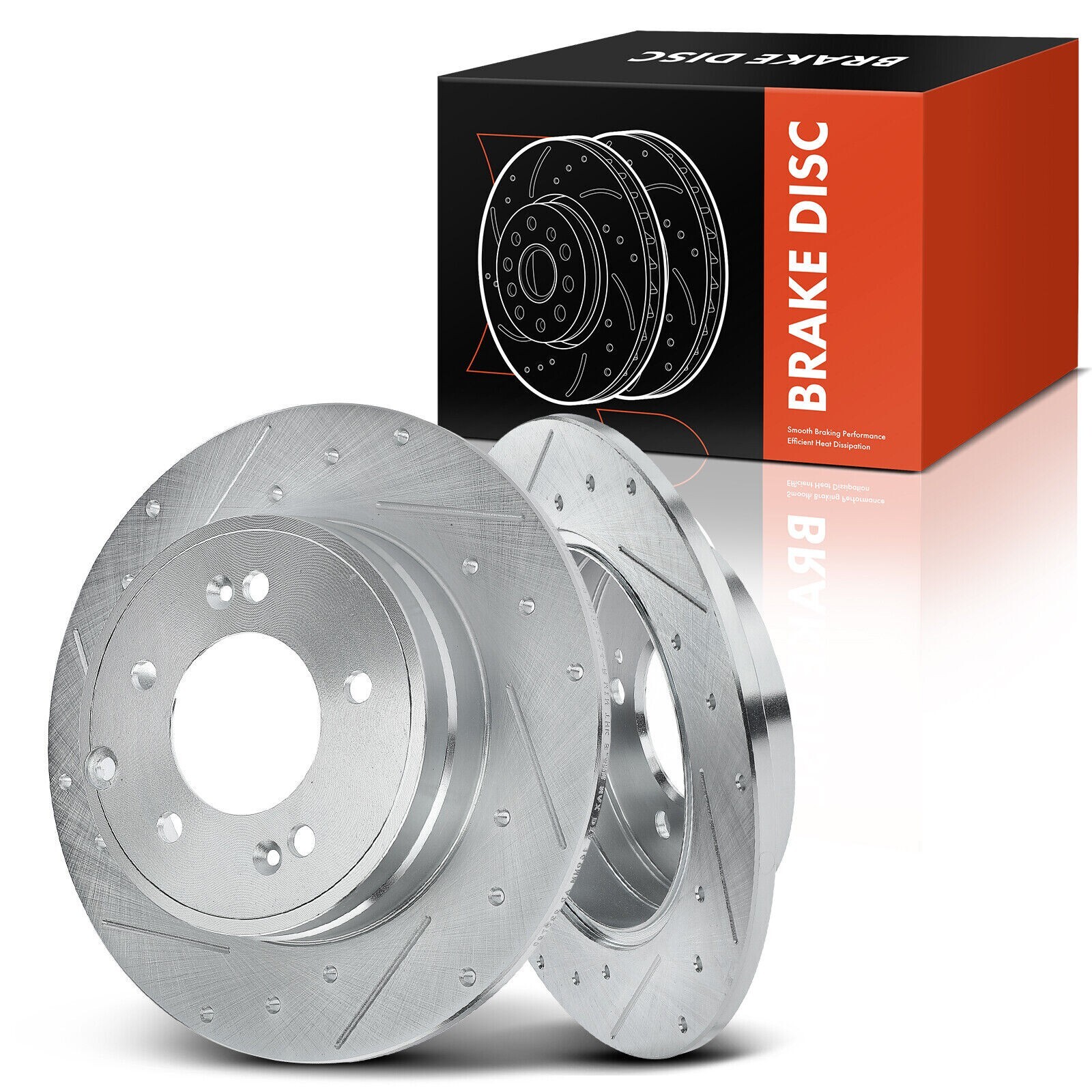 Rear Drilled Rotors for Hyundai Sonata 2005-2018 Azera Tucson Kia Optima Cadenza