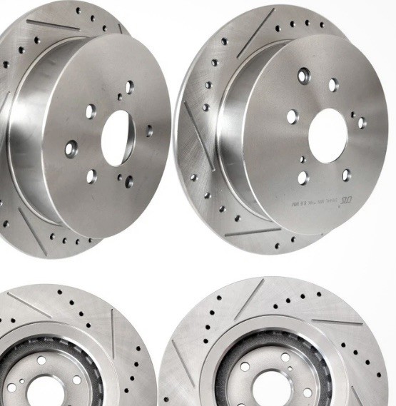 2 Rear Drilled Rotors for Toyota Sienna Highlander Lexus RX350 RX450H