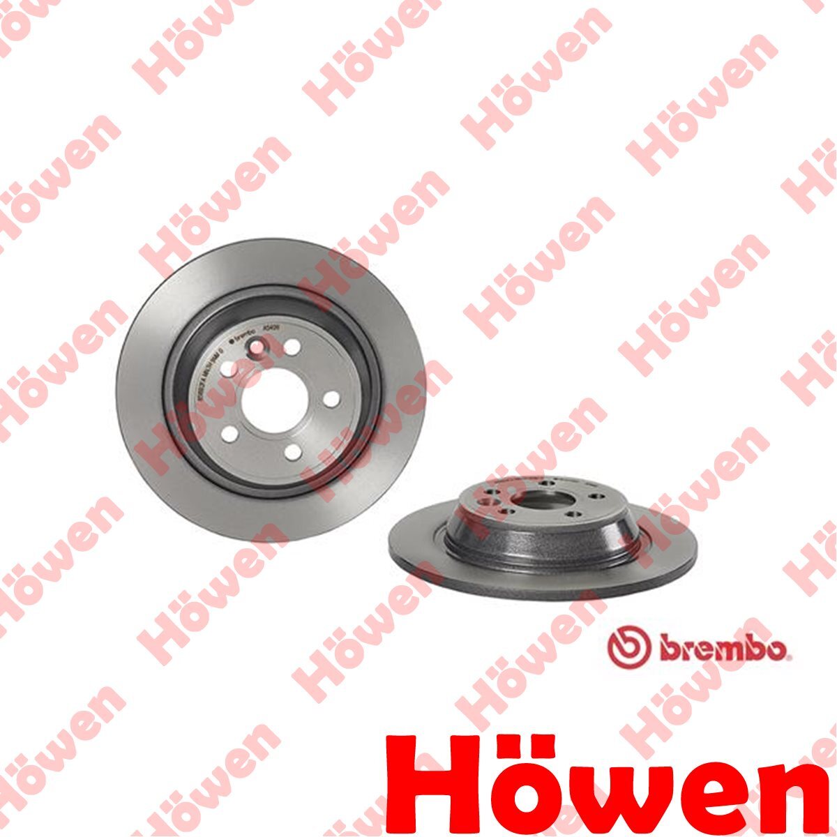 Fits Ford Mondeo S-Max Galaxy Kuga Land Rover Range Evoque 2x Discs Rear Howen
