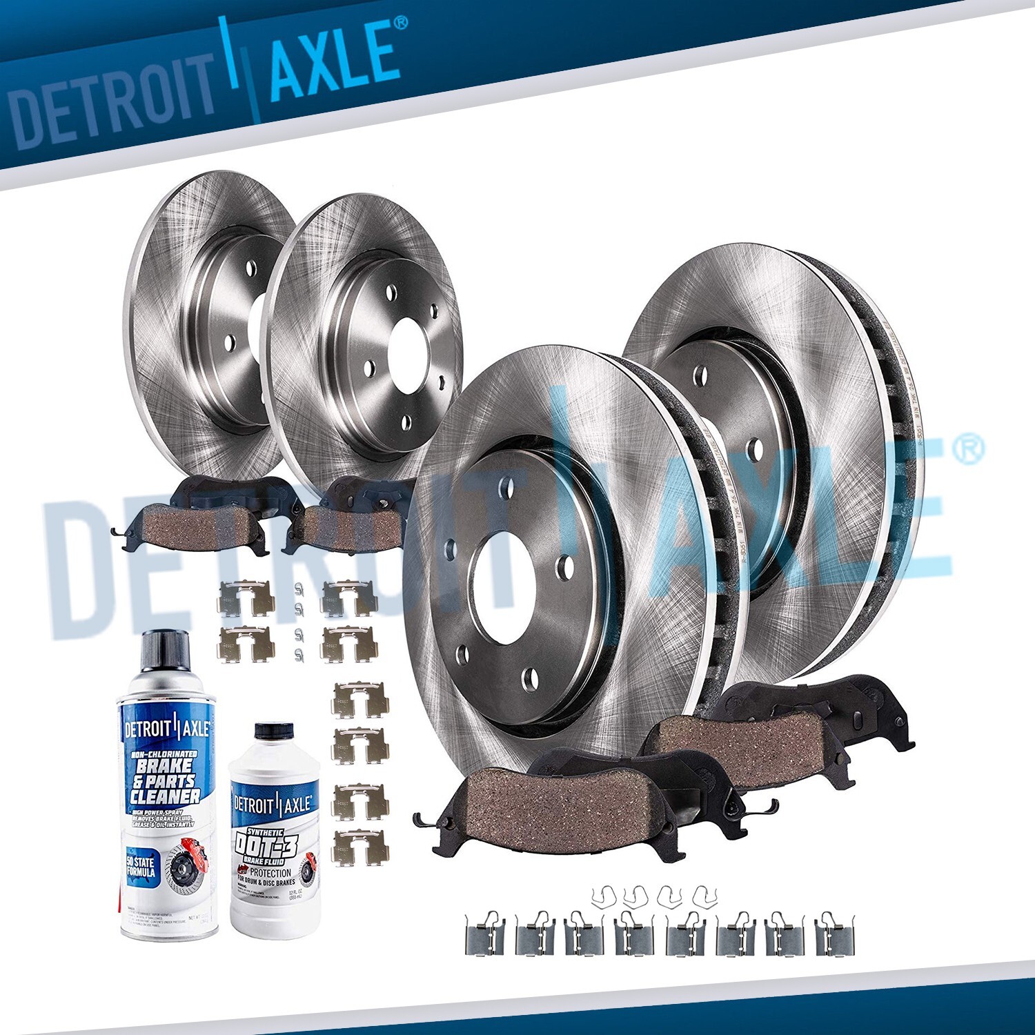 For 2006 – 2018 Toyota RAV4 296mm Front Rear Disc Rotors Brake Pads Brakes Kit