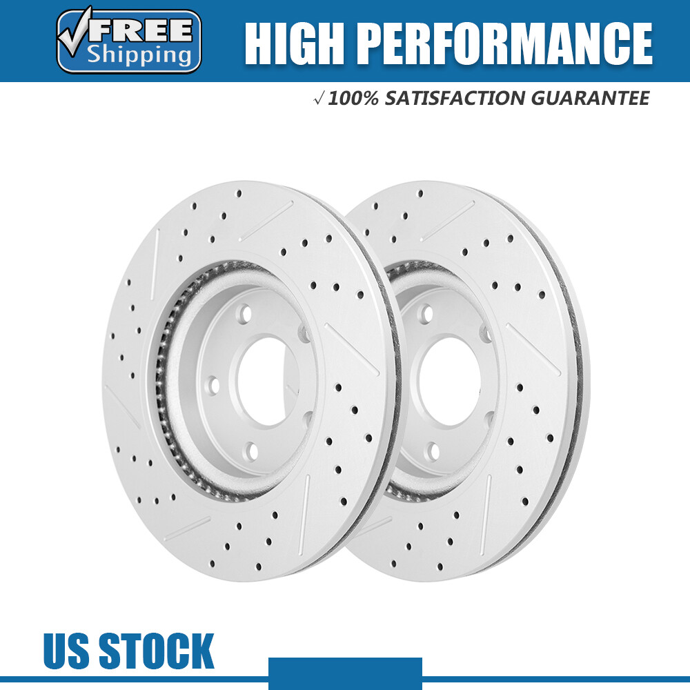 Front Drilled & Slotted Brake Rotors for 2007- 2016 2017 2018 2019 Nissan Altima