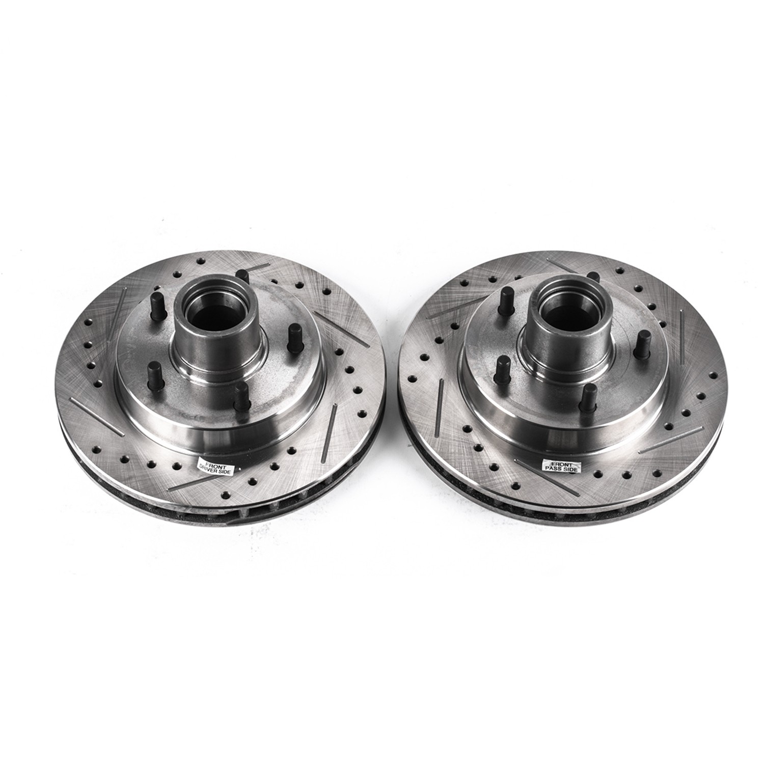 PowerStop Evolution Drilled And Slotted Rotors Pair Front For Pontiac Grand Am