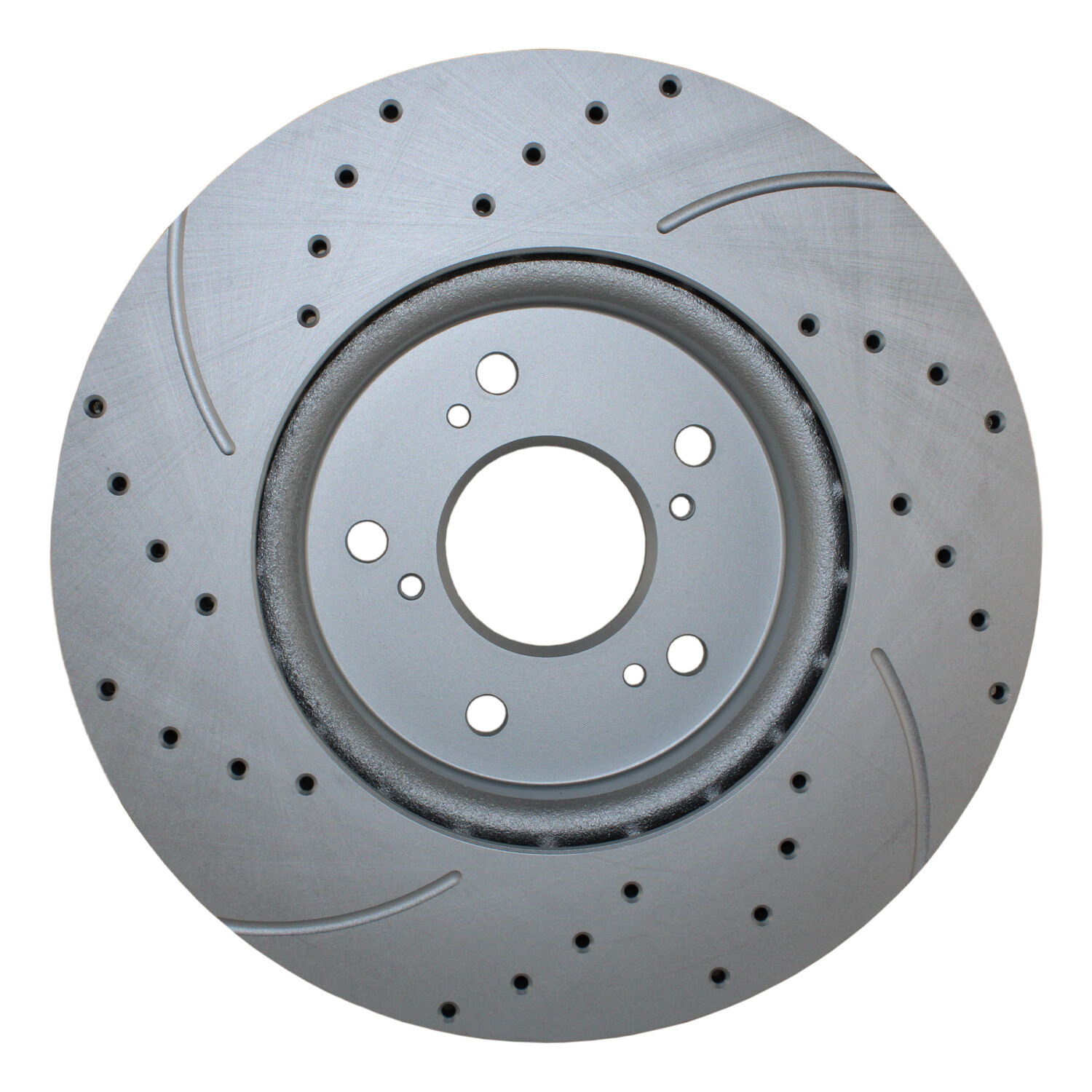 Bison Performance Pair 2 Front Coated Drilled 296mm Brake Rotors for Acura Honda