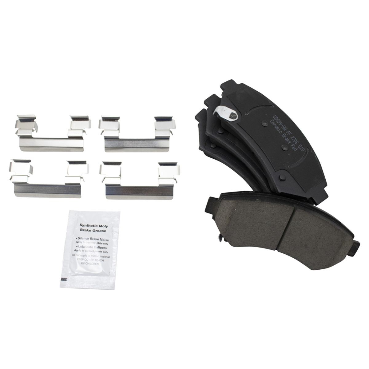 Front Ceramic Brake Pad & Rotor Kit for Buick Cadillac Chevy Pontiac