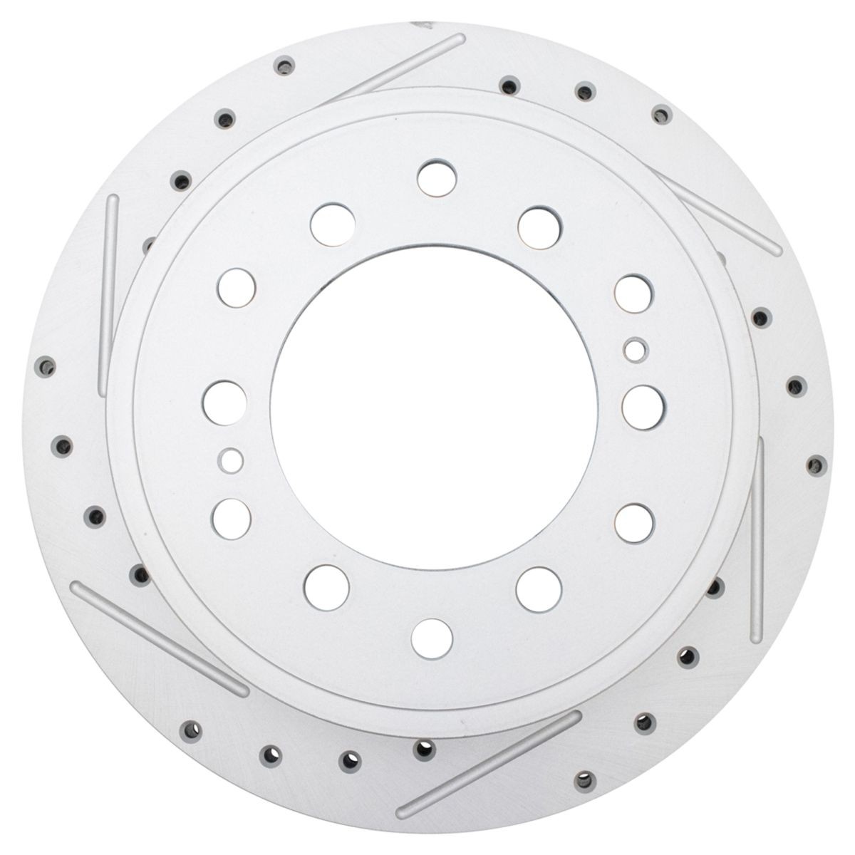 Performance Brake Rotor Drilled & Slotted G-Coated Rear Pair Kit New