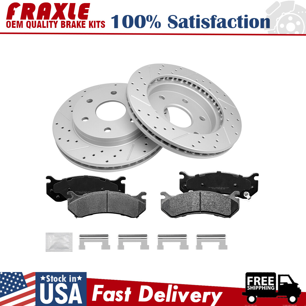 For 2000-2006 GMC YUKON, YUKON XL 1500 Front Disc Rotors and Ceramic Brake Pads