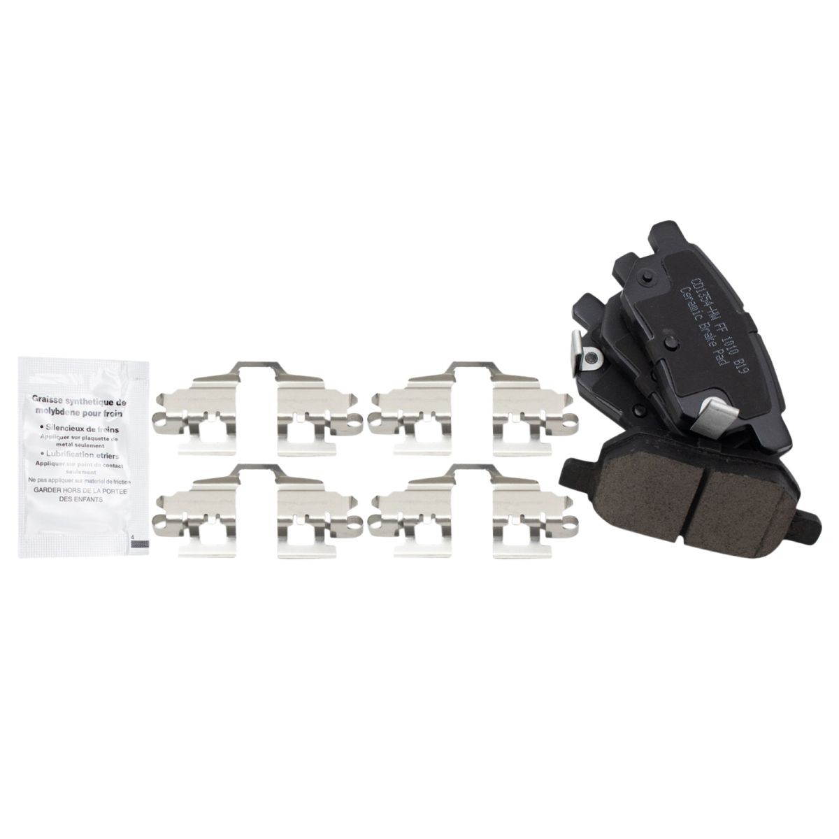TRQ Rear Posi Ceramic Pads & Performance Rotor Kit for Vibe Corolla Matrix New