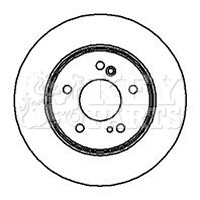 2x Brake Discs Pair Solid fits MERCEDES C230 Rear 1.8 2.3 95 to 07 278mm Set New