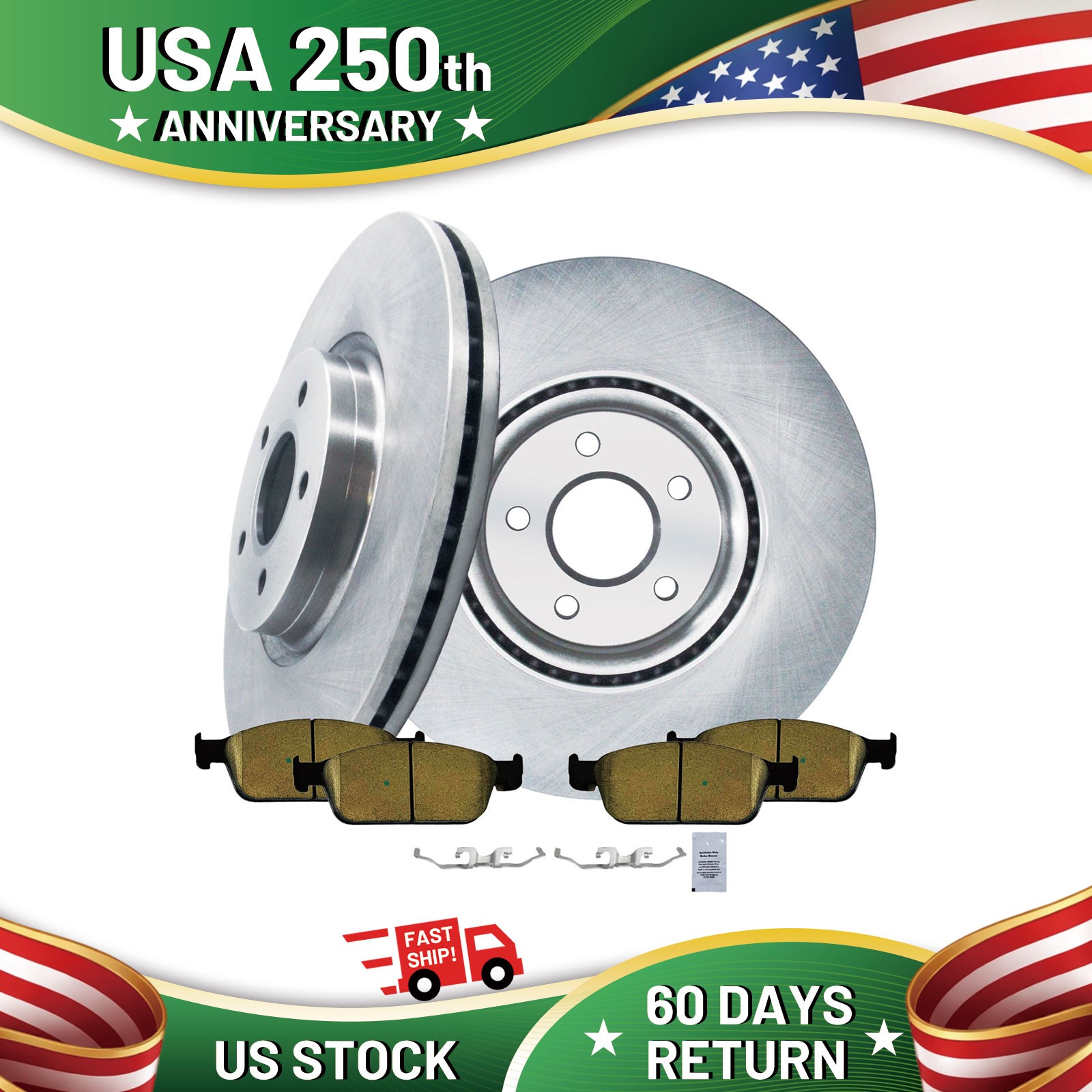 12.60 inch (320mm) Front Disc Rotors Brake Pads for Ford Escape Transit Connect