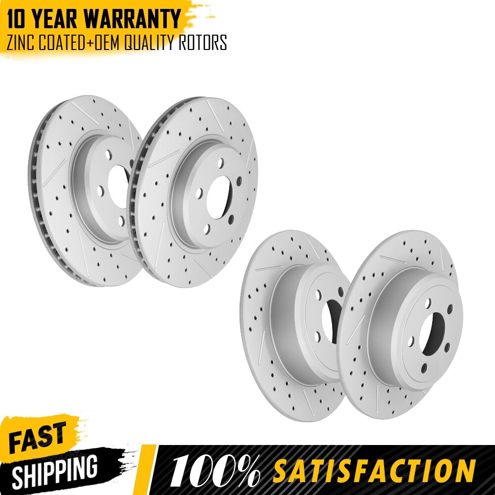 Front Rear Disc Brake Rotor Kit For Dodge Charger Chrysler 300 Challenger Magnum